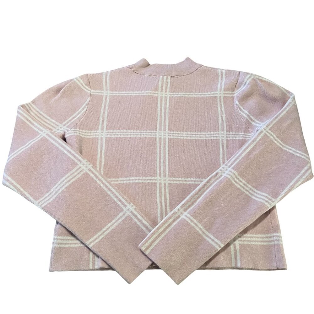 Studio 19 Women’s Pink and White Sweater Size XS